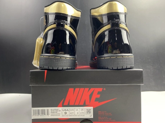Rep HIGH GOLD JORDAN RETRO BLACK AIR METALLIC 1 555088-032 (2020) 0815